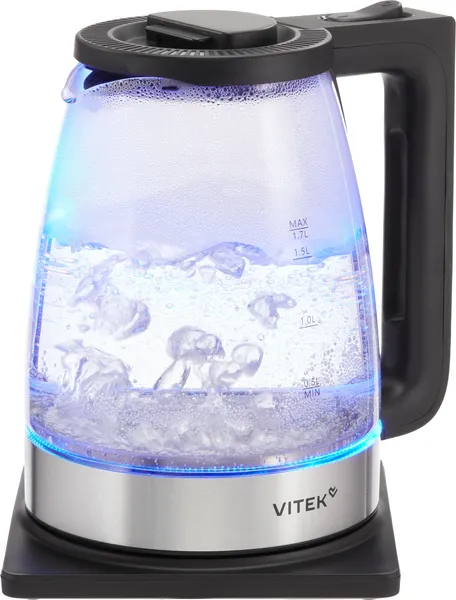 Изображение товара Электрочайник Vitek VT-WK1071 (черный/серебристый)