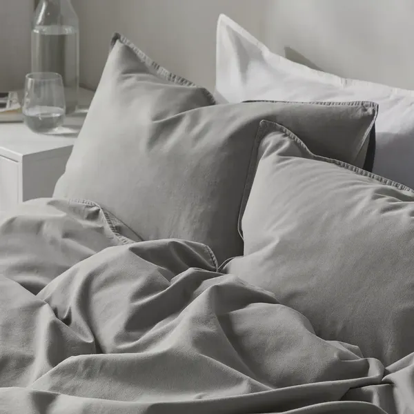 Изображение товара Пододеяльник с наволочками Ikea Angslilja / 506.088.64 (серый)