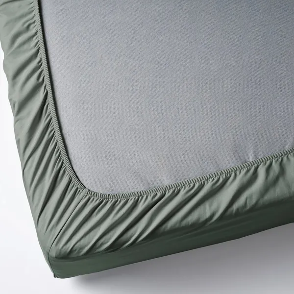 Изображение товара Простыня Ikea Dvala / 206.361.42 (серо-зеленый)