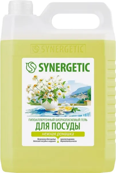 Изображение товара Средство для мытья посуды Synergetic Биоразлагаемое. Ромашка (5л)