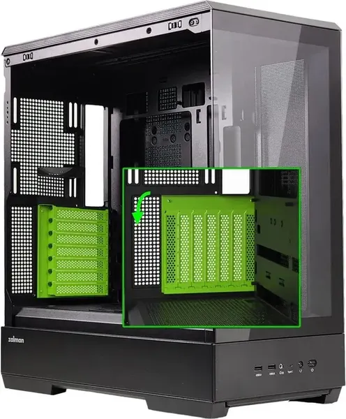 Изображение товара Корпус для компьютера Zalman ATX P50 (черный, без БП)