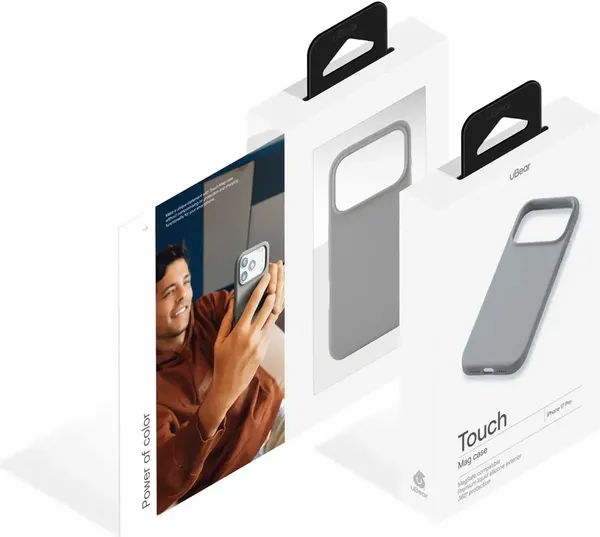 Изображение товара Чехол-накладка uBear Touch Mag Case для Apple iPhone 17 Pro / CS557LG63PTH-I25M (светло-серый)