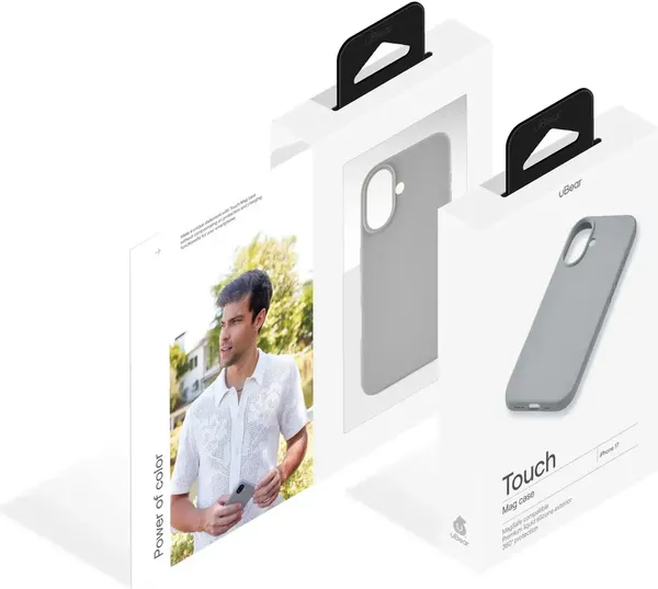 Изображение товара Чехол-накладка uBear Touch Mag Case для Apple iPhone 17 / CS541LG63TH-I25M (светло-серый)