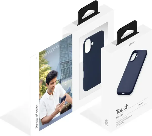 Изображение товара Чехол-накладка uBear Touch Mag Case для Apple iPhone 17 / CS540DB63TH-I25M (темно-синий)