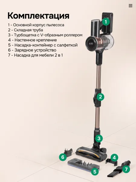 Изображение товара Вертикальный пылесос Evolution AIRO V20