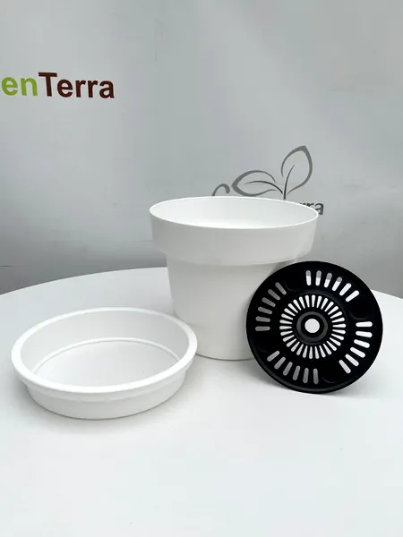 Изображение товара Кашпо GreenTerra Аврора (3л, белый)