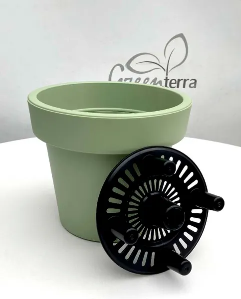 Изображение товара Кашпо GreenTerra Аврора (3л, оливковый)