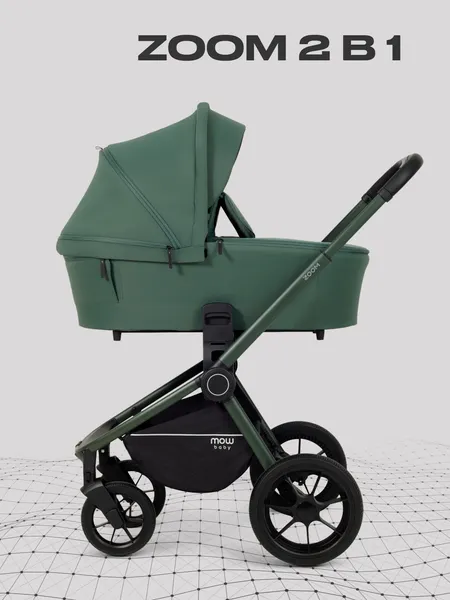 Изображение товара Детская универсальная коляска MOWbaby Zoom 2в1 / RA086 (Forest Green)