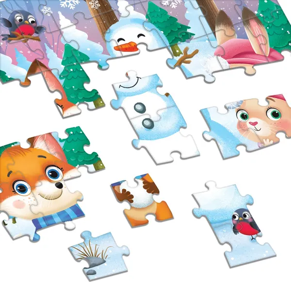 Изображение товара Пазл Puzzle Time Зимние забавы / 7018788 (54эл)