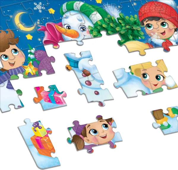 Изображение товара Пазл Puzzle Time Новогодние радости / 7018765 (54эл)
