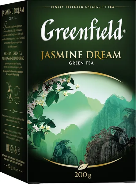 Изображение товара Чай листовой GREENFIELD Jasmine Dream зеленый (200г)