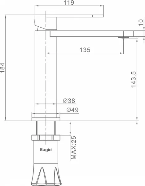 Изображение товара Смеситель Raglo R10.10.09