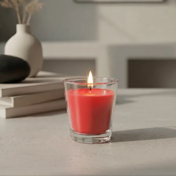 Изображение товара Свеча Stella Aroma Mini Glassy Light Red №8 (день в СПА)