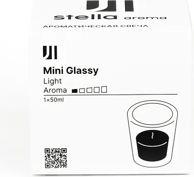 Изображение товара Свеча Stella Aroma Mini Glassy Light Red №8 (день в СПА)