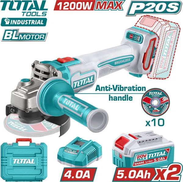 Изображение товара Угловая шлифовальная машина TOTAL TAGLI2120252
