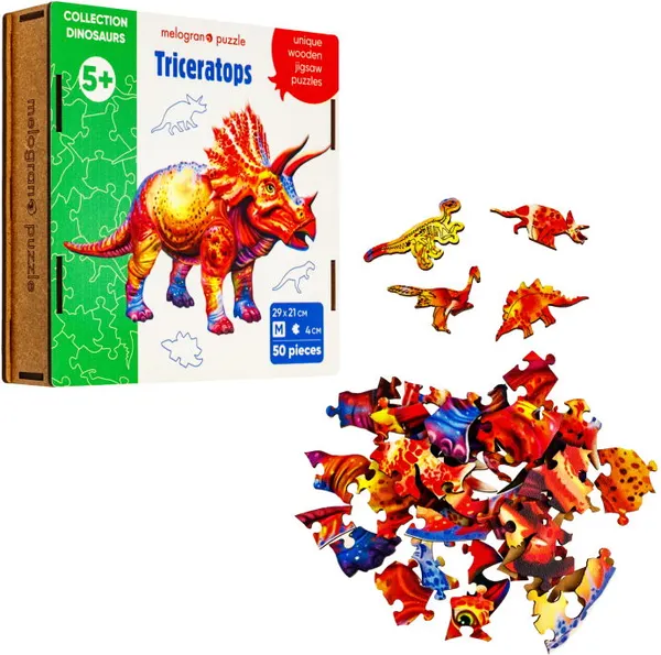 Изображение товара Пазл Melograno Collection Dinosaurs. Трицератопс / МРZСD9-М (50эл)