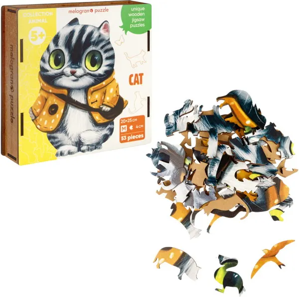 Изображение товара Пазл Melograno Collection Animals. Кот в курточке / МРZСАN25-М (53эл)