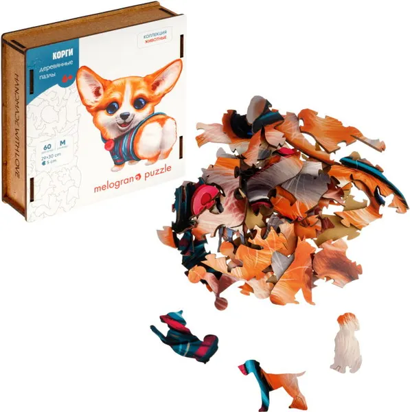 Изображение товара Пазл Melograno Collection Animals. Корги / МРZСАN40-М (60эл)