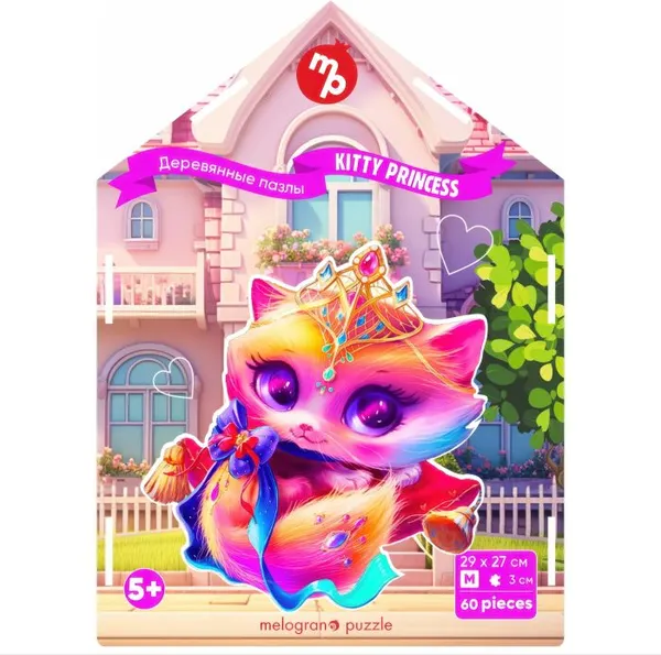 Изображение товара Пазл Melograno Collection Animals. Кошечка принцесса / МРZСАN42-М (60эл)