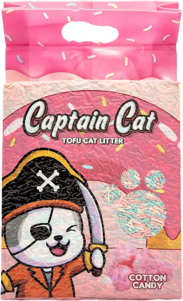 Изображение товара Наполнитель для туалета Captain Cat Тофу Сахарная Вата (7л/2.5кг)