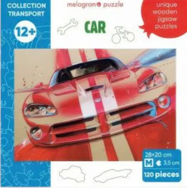 Изображение товара Пазл Melograno Collection Transport. Спортивный автомобиль красный / МРZСТ26-М (120эл)