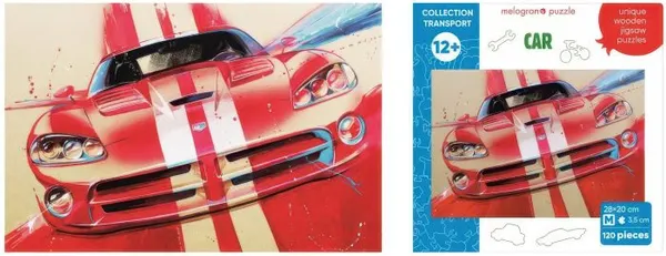 Изображение товара Пазл Melograno Collection Transport. Спортивный автомобиль красный / МРZСТ26-М (120эл)