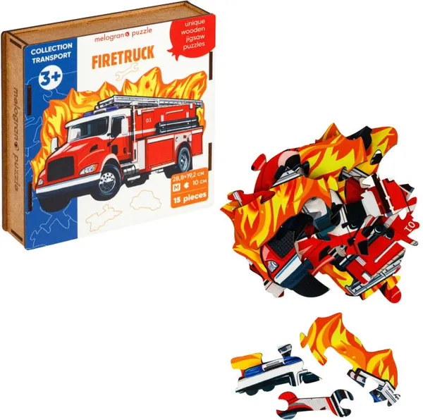 Изображение товара Пазл Melograno Collection Transport. Пожарная машина / МРZСТ28-М (15эл)