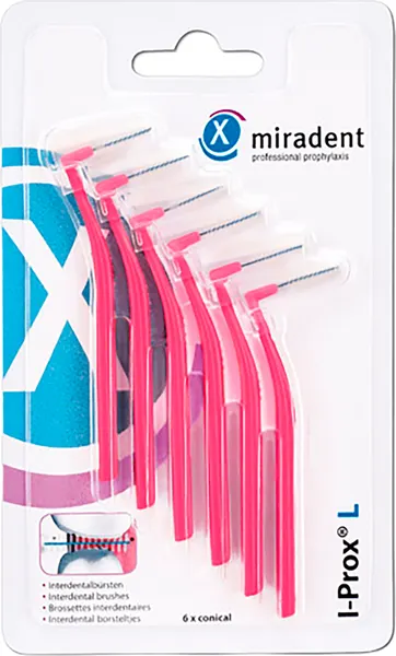 Ершики межзубные Miradent I-Prox 630210 (6шт, розовый)