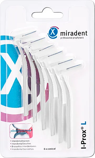 Ершики межзубные Miradent I-Prox 630212 (6шт, белый)