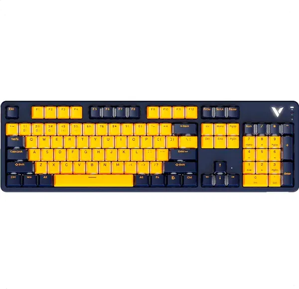 Изображение товара Клавиатура Rapoo V500 Pro 2024 (темно-синий/желтый)