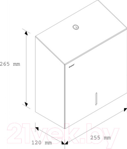 Изображение товара Диспенсер Merida Stella Maxi Economy AEM101.L (металл матовый)