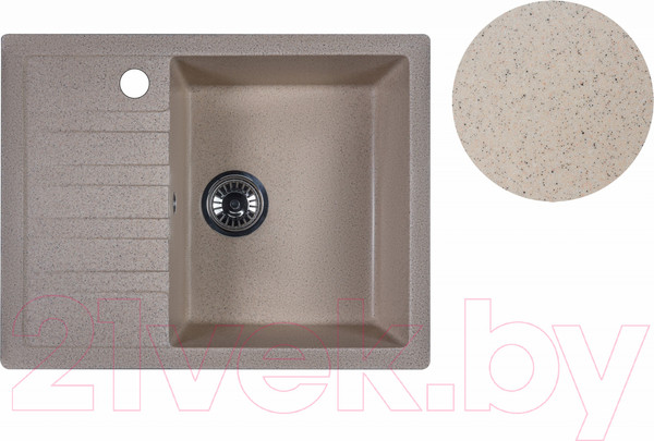 Изображение товара Мойка кухонная БелЭворс Vega R (темно-бежевый)