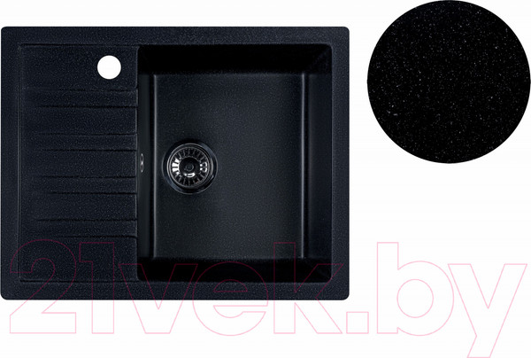 Изображение товара Мойка кухонная БелЭворс Vega R (черный)