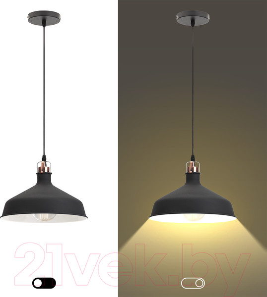 Изображение товара Потолочный светильник ЭРА PL2 BK/RC / Б0037413