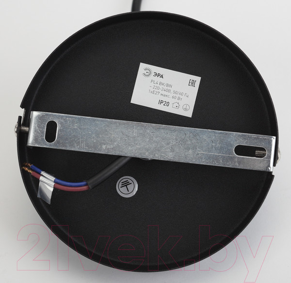 Изображение товара Потолочный светильник ЭРА PL4 BK/BN / Б0037439