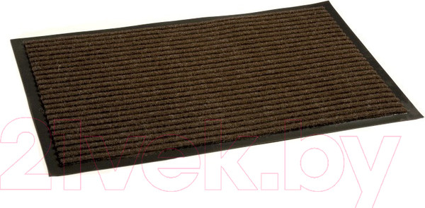 Изображение товара Коврик грязезащитный Kovroff Стандарт ребристый 80x120 / 20903 (коричневый)