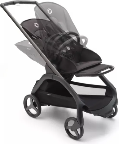 Изображение товара Детская прогулочная коляска Bugaboo Dragonfly Base без капюшона (Graphite/Midnight Black)