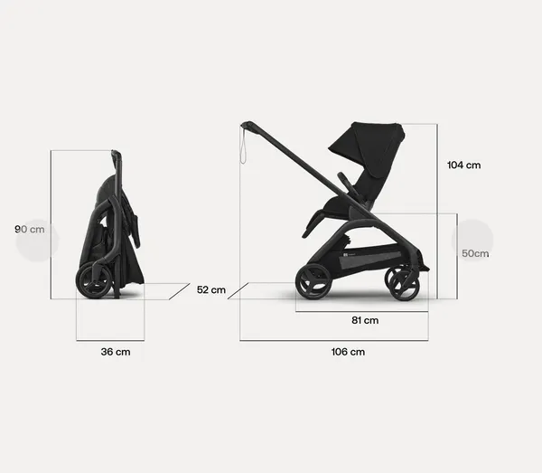 Изображение товара Детская прогулочная коляска Bugaboo Dragonfly complete (Black/Heritage Black Plus)