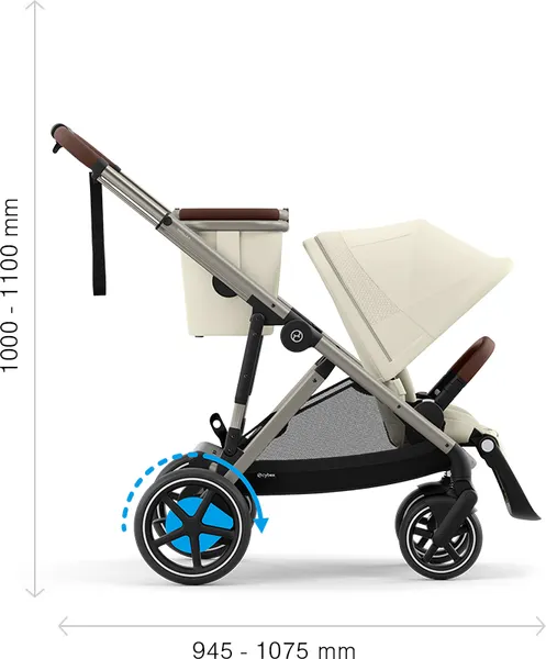 Изображение товара Детская прогулочная коляска Cybex e-Gazelle (Stormy Blue)