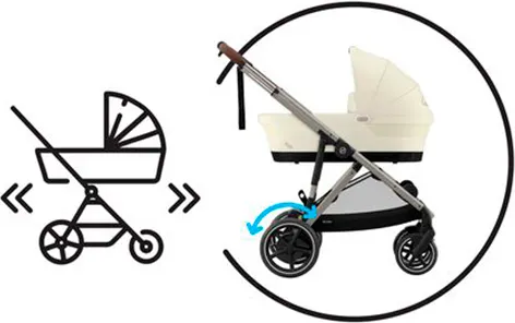 Изображение товара Детская прогулочная коляска Cybex e-Gazelle (Stormy Blue)