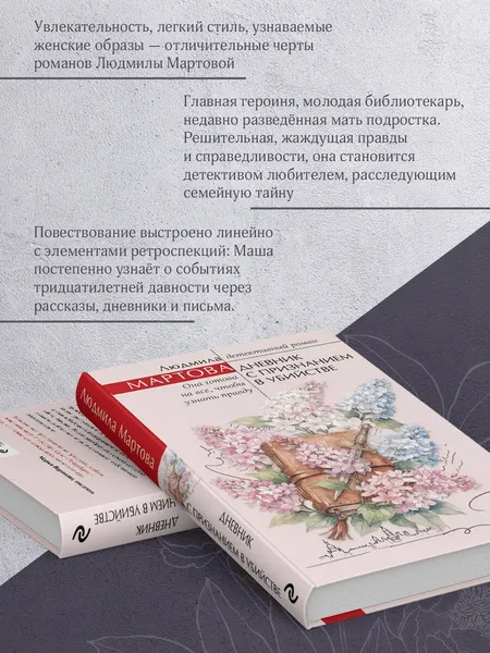 Изображение товара Художественная книга Эксмо Дневник с признанием в убийстве, твердая обложка (Мартова Людмила)