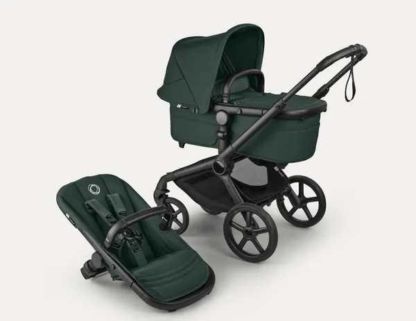 Изображение товара Детская универсальная коляска Bugaboo Fox5 Renew Complete (Black/Fern Green)