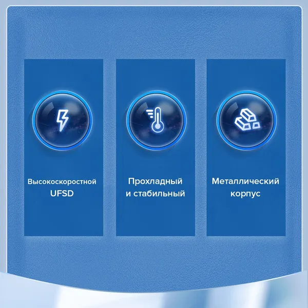 Изображение товара USB flash накопитель Orico USSD-I-C128G-SV-BP
