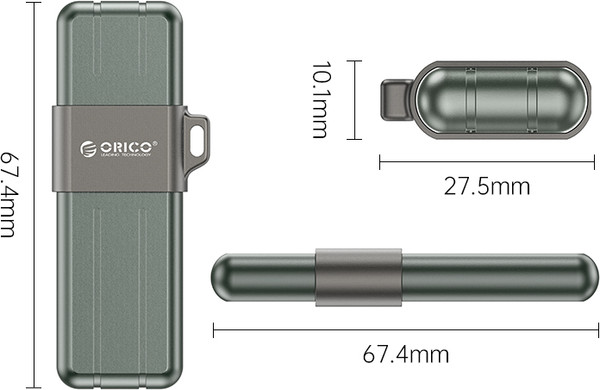 Изображение товара USB flash накопитель Orico USSD-X-C256G-GR-BP