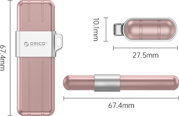 Изображение товара USB flash накопитель Orico USSD-X-C256G-RG-BP