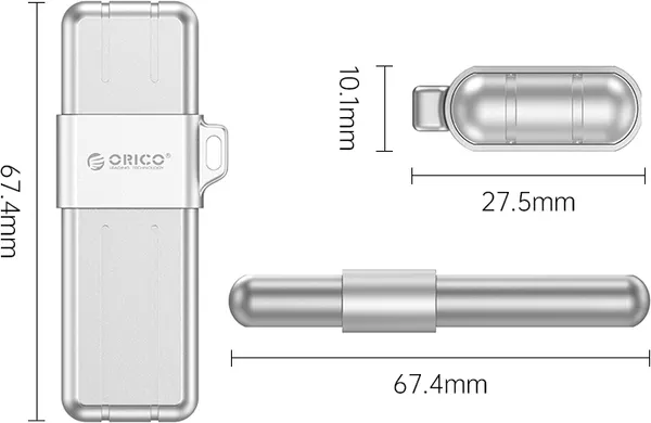 Изображение товара USB flash накопитель Orico USSD-X-C256G-SV-BP