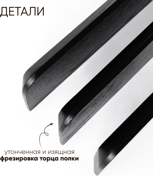 Изображение товара Комплект полок Stal-Massiv UrbansMix11 (черный, 3шт)