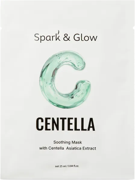 Набор масок для лица Spark&Glow Soothing mask with centella asiatica extract (10шт)