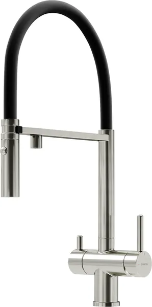 Изображение товара Смеситель Sancos Imola SC4010BNbh (брашированный никель/черный)