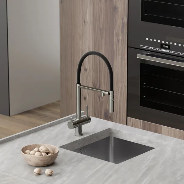 Изображение товара Смеситель Sancos Imola SC4010BNbh (брашированный никель/черный)